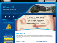 Tablet Screenshot of glenhillschool.org